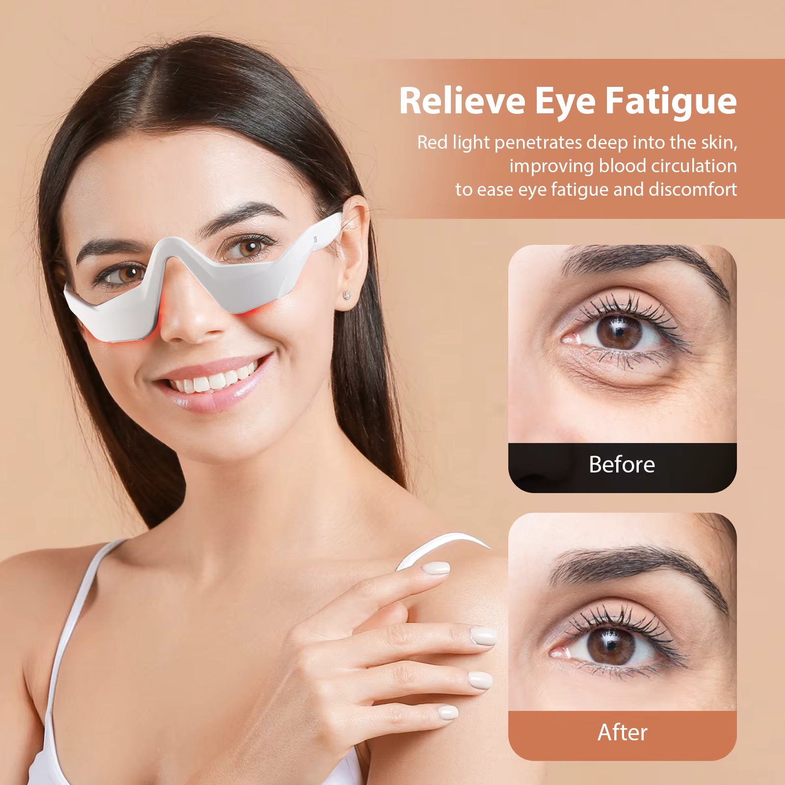 Lunettes de massage oculaire à - Light Therapy Glasses avis et prix