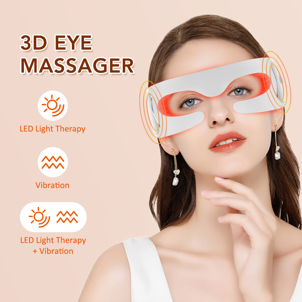 Masseur oculaire à lumière rou - Light Therapy Glasses avis et prix