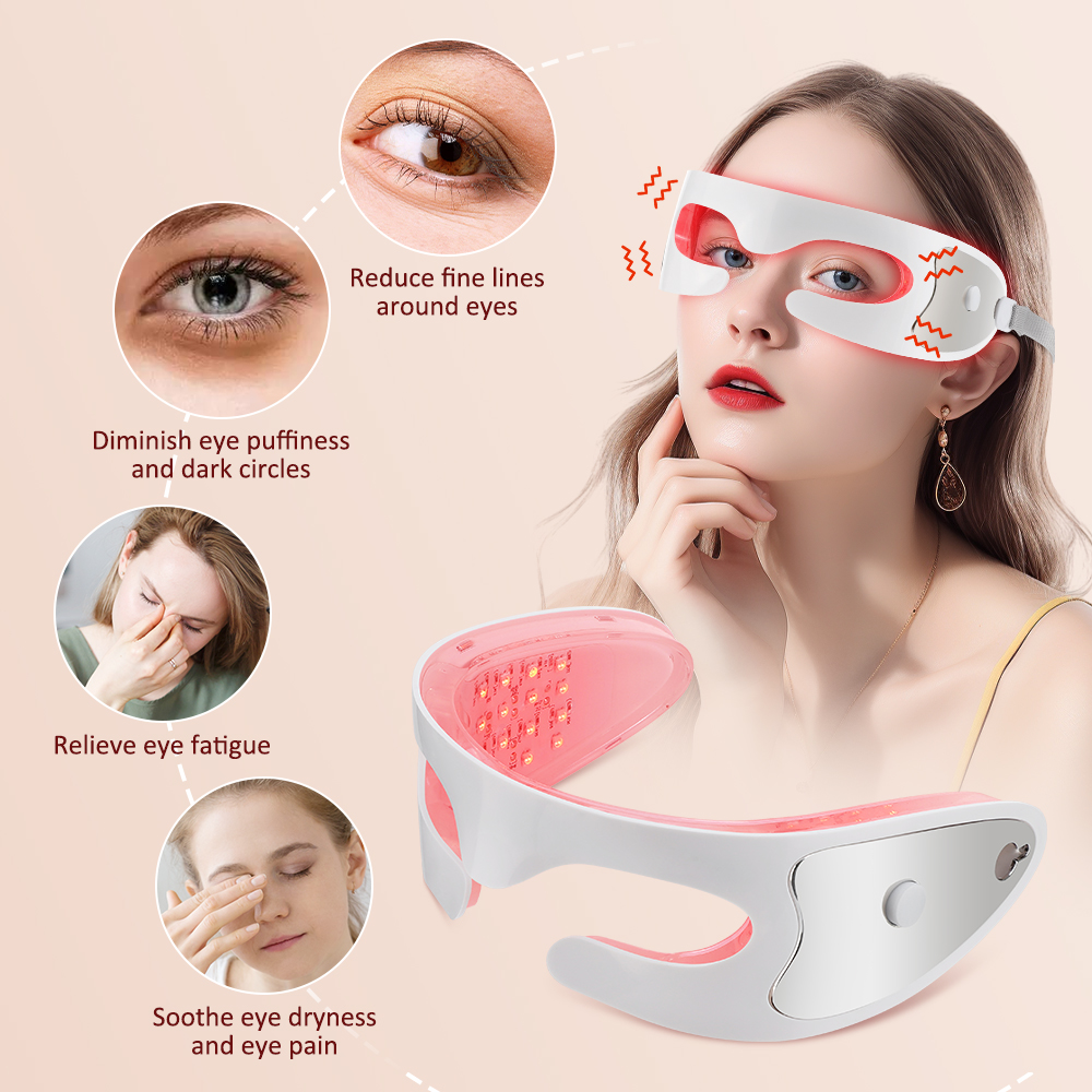 Masseur oculaire à lumière rou - Light Therapy Glasses avis et prix